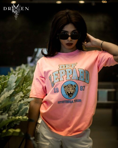LEPPARD OVERSIZED T-SHIRT
