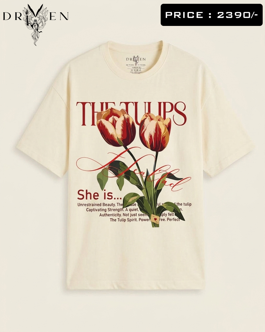 TULIPS OVERSIZED T-SHIRT - Image 3