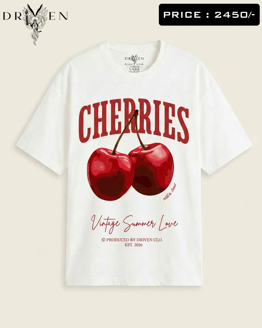 CHERRY VINTAGE SUMMER OVERSIZED T-SHIRT (Copy) - Image 3