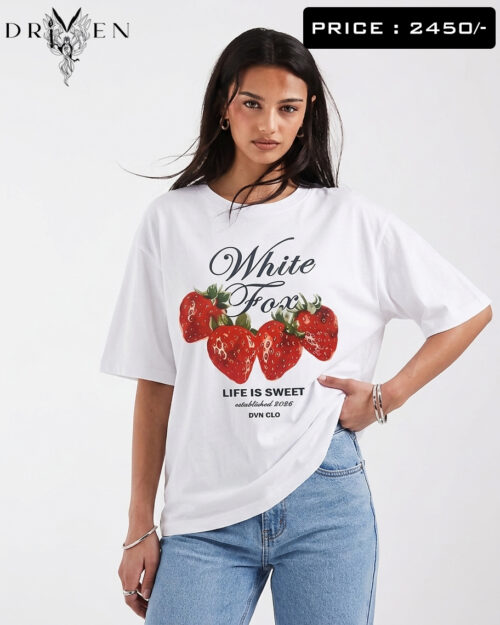STRAWBERRY OVERSIZED T-SHIRT